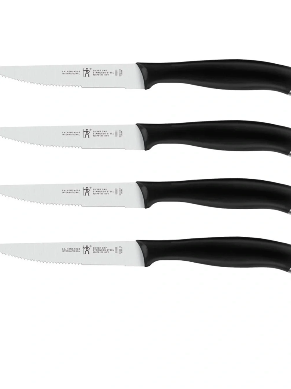 J.A. Henckels Steak Knife Set - Black Handles